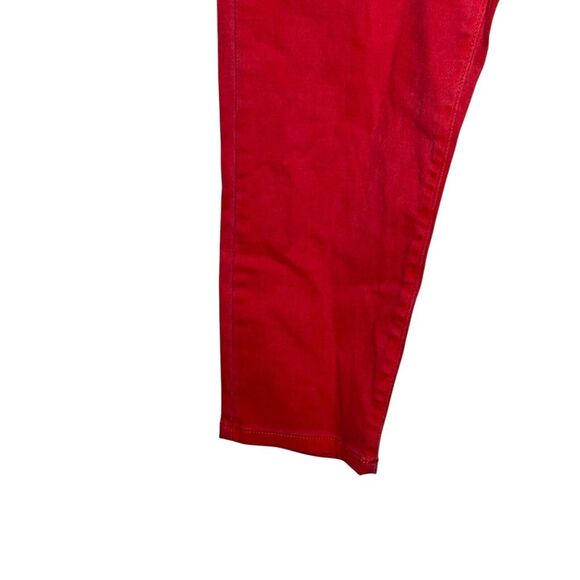 Michael Kors Women's Jeans Izzy Cropped Skinny Medium Rise Denim Red Size 30 - Picture 3 of 11